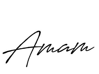 Create a beautiful signature design for name Amam. With this signature (Antro_Vectra_Bolder) fonts, you can make a handwritten signature for free. Amam signature style 7 images and pictures png