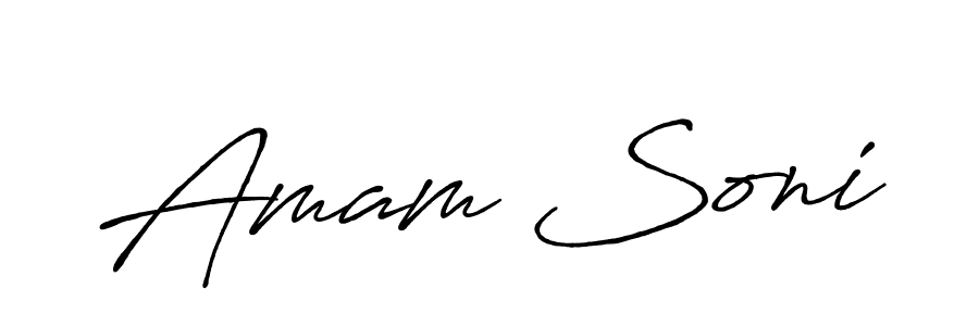 How to make Amam Soni signature? Antro_Vectra_Bolder is a professional autograph style. Create handwritten signature for Amam Soni name. Amam Soni signature style 7 images and pictures png