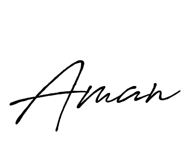 Make a beautiful signature design for name Aman. With this signature (Antro_Vectra_Bolder) style, you can create a handwritten signature for free. Aman signature style 7 images and pictures png