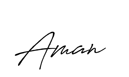 How to make Aman  name signature. Use Antro_Vectra_Bolder style for creating short signs online. This is the latest handwritten sign. Aman  signature style 7 images and pictures png