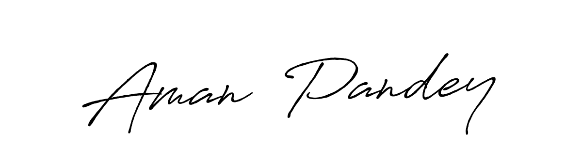 The best way (Antro_Vectra_Bolder) to make a short signature is to pick only two or three words in your name. The name Aman  Pandey include a total of six letters. For converting this name. Aman  Pandey signature style 7 images and pictures png