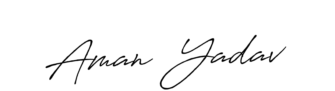 It looks lik you need a new signature style for name Aman  Yadav. Design unique handwritten (Antro_Vectra_Bolder) signature with our free signature maker in just a few clicks. Aman  Yadav signature style 7 images and pictures png