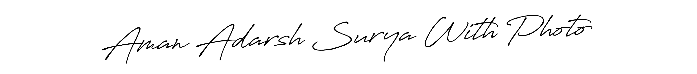 You should practise on your own different ways (Antro_Vectra_Bolder) to write your name (Aman Adarsh Surya With Photo) in signature. don't let someone else do it for you. Aman Adarsh Surya With Photo signature style 7 images and pictures png