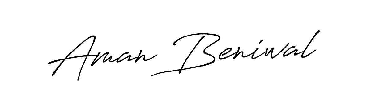 Also we have Aman Beniwal name is the best signature style. Create professional handwritten signature collection using Antro_Vectra_Bolder autograph style. Aman Beniwal signature style 7 images and pictures png