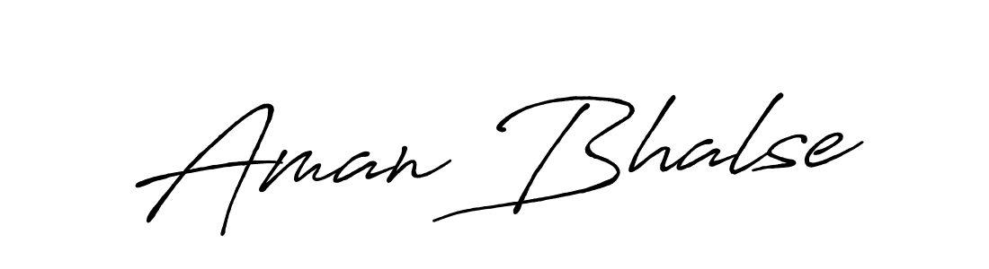 Make a beautiful signature design for name Aman Bhalse. With this signature (Antro_Vectra_Bolder) style, you can create a handwritten signature for free. Aman Bhalse signature style 7 images and pictures png