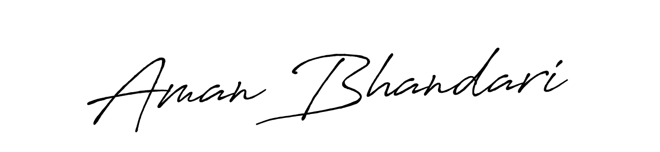How to make Aman Bhandari signature? Antro_Vectra_Bolder is a professional autograph style. Create handwritten signature for Aman Bhandari name. Aman Bhandari signature style 7 images and pictures png