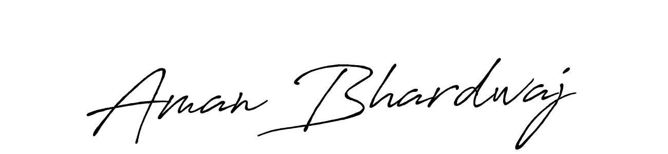It looks lik you need a new signature style for name Aman Bhardwaj. Design unique handwritten (Antro_Vectra_Bolder) signature with our free signature maker in just a few clicks. Aman Bhardwaj signature style 7 images and pictures png
