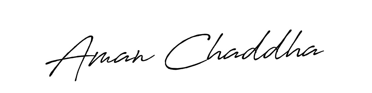 Also we have Aman Chaddha name is the best signature style. Create professional handwritten signature collection using Antro_Vectra_Bolder autograph style. Aman Chaddha signature style 7 images and pictures png