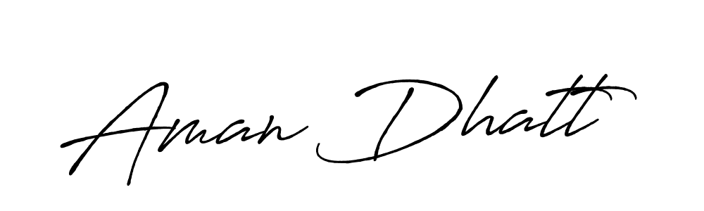 Aman Dhatt stylish signature style. Best Handwritten Sign (Antro_Vectra_Bolder) for my name. Handwritten Signature Collection Ideas for my name Aman Dhatt. Aman Dhatt signature style 7 images and pictures png