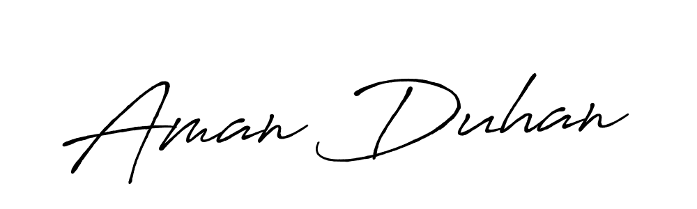 You should practise on your own different ways (Antro_Vectra_Bolder) to write your name (Aman Duhan) in signature. don't let someone else do it for you. Aman Duhan signature style 7 images and pictures png