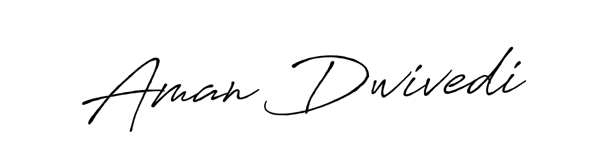 How to make Aman Dwivedi name signature. Use Antro_Vectra_Bolder style for creating short signs online. This is the latest handwritten sign. Aman Dwivedi signature style 7 images and pictures png