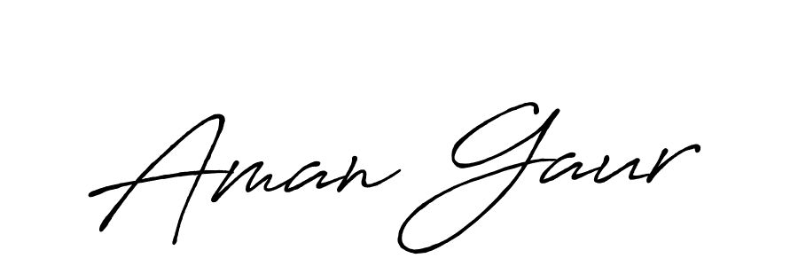 Use a signature maker to create a handwritten signature online. With this signature software, you can design (Antro_Vectra_Bolder) your own signature for name Aman Gaur. Aman Gaur signature style 7 images and pictures png