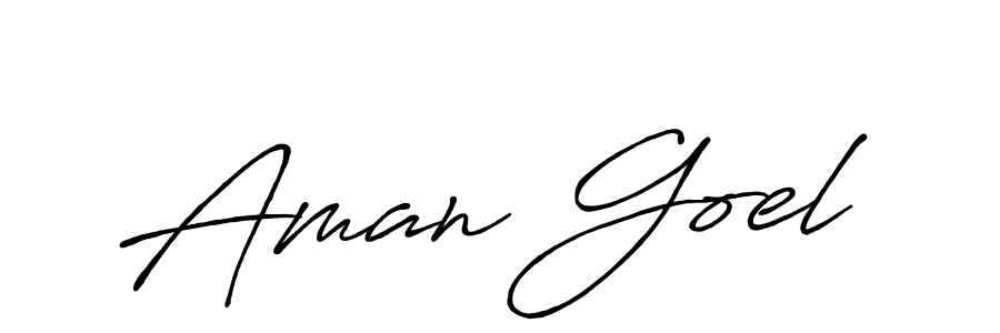 Also You can easily find your signature by using the search form. We will create Aman Goel name handwritten signature images for you free of cost using Antro_Vectra_Bolder sign style. Aman Goel signature style 7 images and pictures png