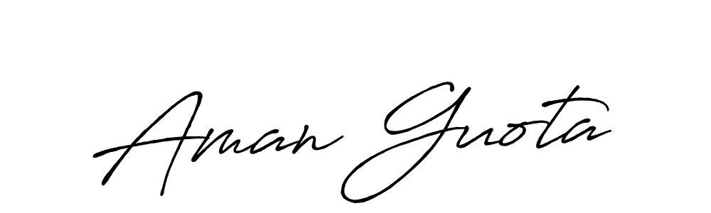 You should practise on your own different ways (Antro_Vectra_Bolder) to write your name (Aman Guota) in signature. don't let someone else do it for you. Aman Guota signature style 7 images and pictures png