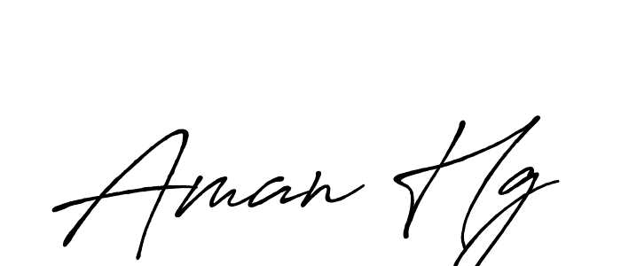 It looks lik you need a new signature style for name Aman Hg. Design unique handwritten (Antro_Vectra_Bolder) signature with our free signature maker in just a few clicks. Aman Hg signature style 7 images and pictures png