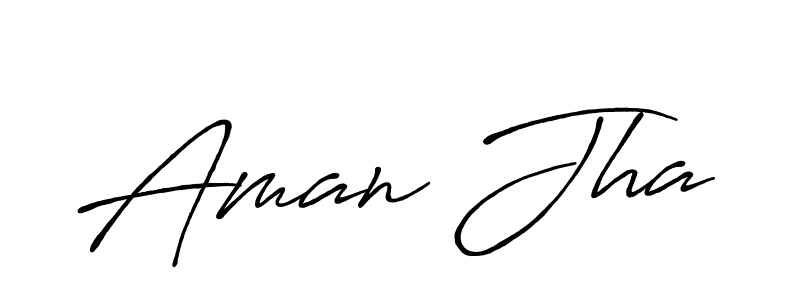 The best way (Antro_Vectra_Bolder) to make a short signature is to pick only two or three words in your name. The name Aman Jha include a total of six letters. For converting this name. Aman Jha signature style 7 images and pictures png