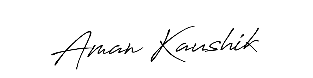 It looks lik you need a new signature style for name Aman Kaushik. Design unique handwritten (Antro_Vectra_Bolder) signature with our free signature maker in just a few clicks. Aman Kaushik signature style 7 images and pictures png