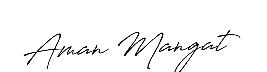 Make a short Aman Mangat signature style. Manage your documents anywhere anytime using Antro_Vectra_Bolder. Create and add eSignatures, submit forms, share and send files easily. Aman Mangat signature style 7 images and pictures png