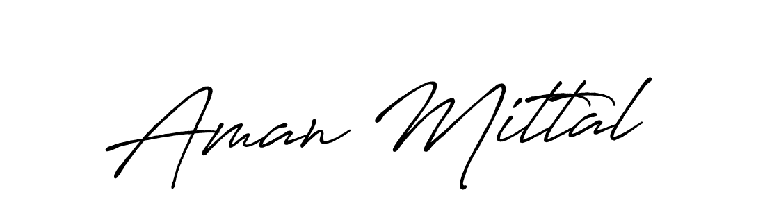 The best way (Antro_Vectra_Bolder) to make a short signature is to pick only two or three words in your name. The name Aman Mittal include a total of six letters. For converting this name. Aman Mittal signature style 7 images and pictures png