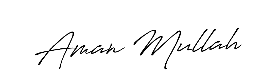 Make a beautiful signature design for name Aman Mullah. Use this online signature maker to create a handwritten signature for free. Aman Mullah signature style 7 images and pictures png