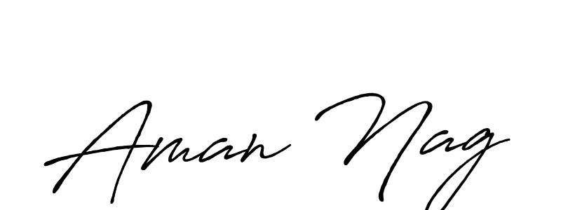 Design your own signature with our free online signature maker. With this signature software, you can create a handwritten (Antro_Vectra_Bolder) signature for name Aman Nag. Aman Nag signature style 7 images and pictures png