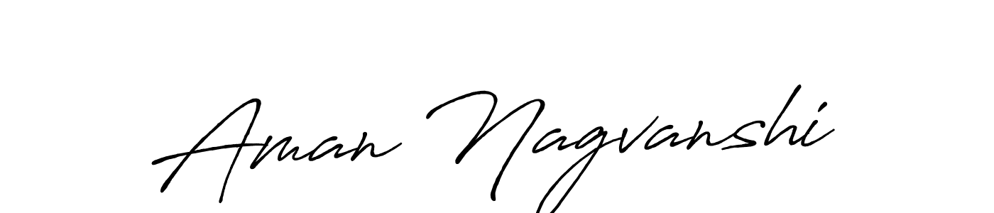 Create a beautiful signature design for name Aman Nagvanshi. With this signature (Antro_Vectra_Bolder) fonts, you can make a handwritten signature for free. Aman Nagvanshi signature style 7 images and pictures png