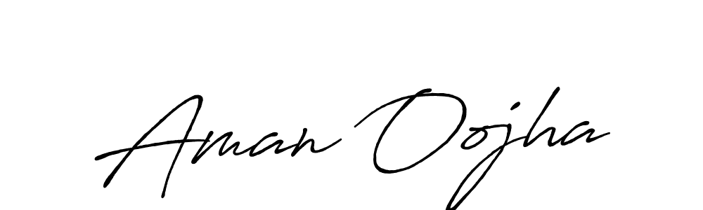 Also we have Aman Oojha name is the best signature style. Create professional handwritten signature collection using Antro_Vectra_Bolder autograph style. Aman Oojha signature style 7 images and pictures png