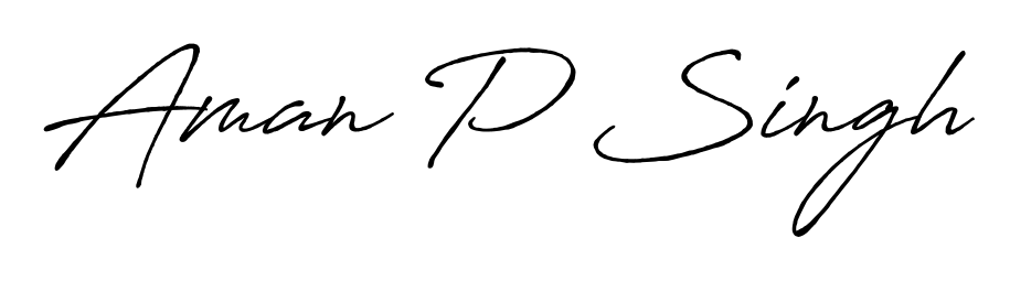 The Antro_Vectra_Bolder lettering style adds unique flourish to name Aman P Singh. Stand out with a custom digital autograph made in seconds. Aman P Singh signature style 7 images and pictures png