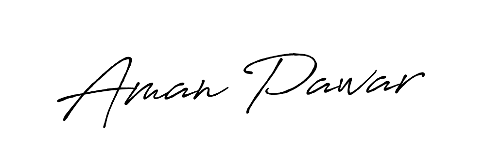 Create a beautiful signature design for name Aman Pawar. With this signature (Antro_Vectra_Bolder) fonts, you can make a handwritten signature for free. Aman Pawar signature style 7 images and pictures png