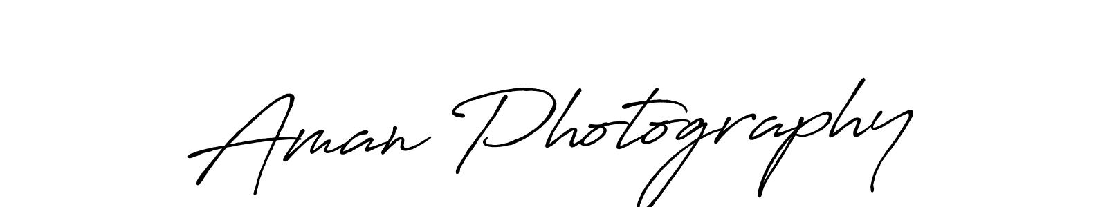 Use a signature maker to create a handwritten signature online. With this signature software, you can design (Antro_Vectra_Bolder) your own signature for name Aman Photography. Aman Photography signature style 7 images and pictures png