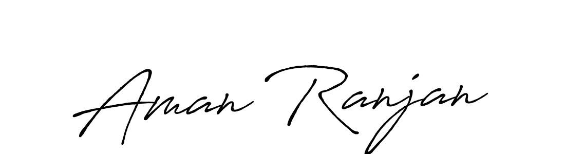 How to make Aman Ranjan name signature. Use Antro_Vectra_Bolder style for creating short signs online. This is the latest handwritten sign. Aman Ranjan signature style 7 images and pictures png