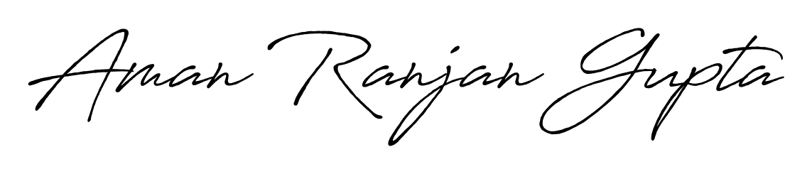 Transform the name Aman Ranjan Gupta into a signature masterpiece using Antro_Vectra_Bolder font. Ideal for photographers, artists, and creators looking for watermarks. Aman Ranjan Gupta signature style 7 images and pictures png
