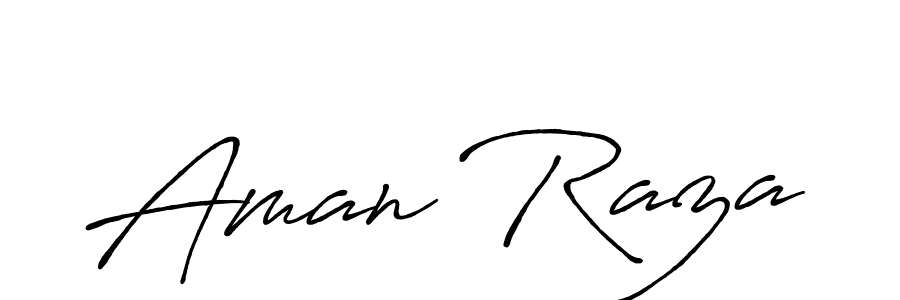 It looks lik you need a new signature style for name Aman Raza. Design unique handwritten (Antro_Vectra_Bolder) signature with our free signature maker in just a few clicks. Aman Raza signature style 7 images and pictures png