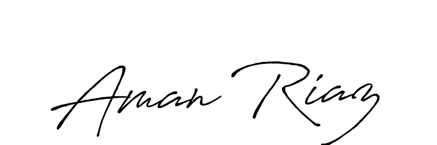 Aman Riaz stylish signature style. Best Handwritten Sign (Antro_Vectra_Bolder) for my name. Handwritten Signature Collection Ideas for my name Aman Riaz. Aman Riaz signature style 7 images and pictures png