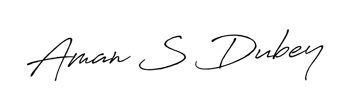 Make a beautiful signature design for name Aman S Dubey. Use this online signature maker to create a handwritten signature for free. Aman S Dubey signature style 7 images and pictures png