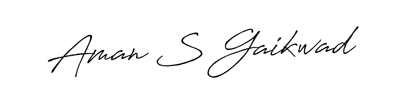 This is the best signature style for the Aman S Gaikwad name. Also you like these signature font (Antro_Vectra_Bolder). Mix name signature. Aman S Gaikwad signature style 7 images and pictures png