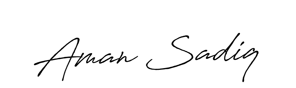 Make a short Aman Sadiq signature style. Manage your documents anywhere anytime using Antro_Vectra_Bolder. Create and add eSignatures, submit forms, share and send files easily. Aman Sadiq signature style 7 images and pictures png