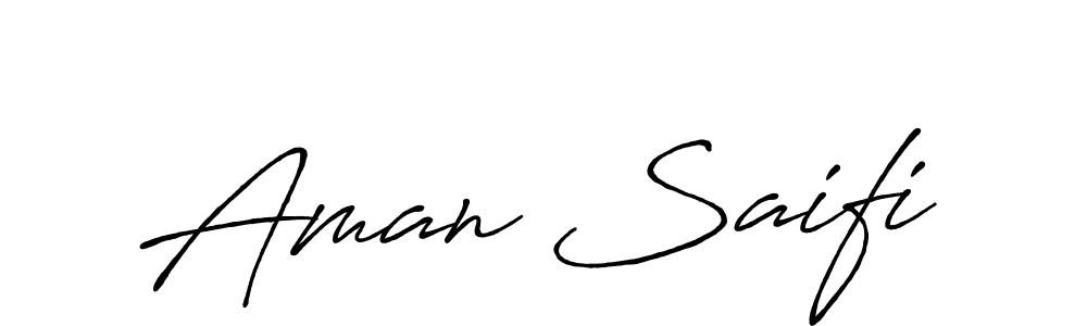It looks lik you need a new signature style for name Aman Saifi. Design unique handwritten (Antro_Vectra_Bolder) signature with our free signature maker in just a few clicks. Aman Saifi signature style 7 images and pictures png