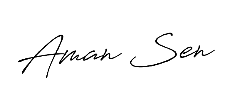 Similarly Antro_Vectra_Bolder is the best handwritten signature design. Signature creator online .You can use it as an online autograph creator for name Aman Sen. Aman Sen signature style 7 images and pictures png