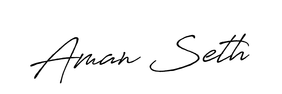 The best way (Antro_Vectra_Bolder) to make a short signature is to pick only two or three words in your name. The name Aman Seth include a total of six letters. For converting this name. Aman Seth signature style 7 images and pictures png