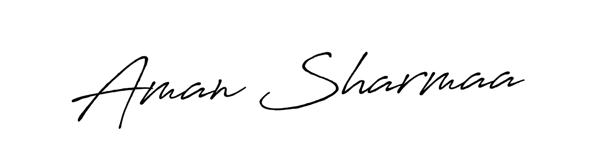 Similarly Antro_Vectra_Bolder is the best handwritten signature design. Signature creator online .You can use it as an online autograph creator for name Aman Sharmaa. Aman Sharmaa signature style 7 images and pictures png