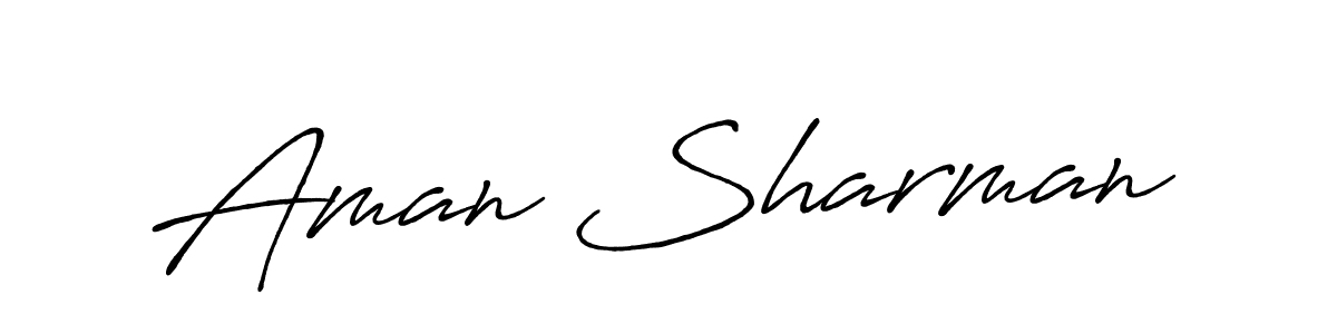 Make a short Aman Sharman signature style. Manage your documents anywhere anytime using Antro_Vectra_Bolder. Create and add eSignatures, submit forms, share and send files easily. Aman Sharman signature style 7 images and pictures png