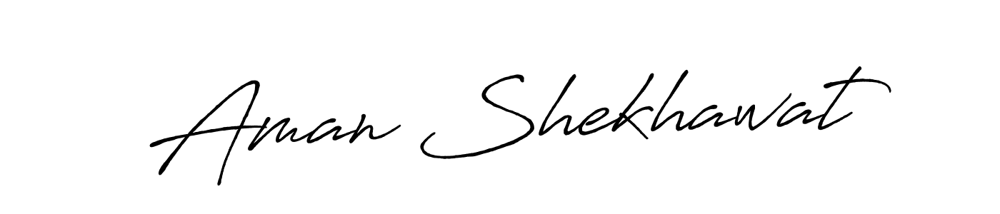 Use a signature maker to create a handwritten signature online. With this signature software, you can design (Antro_Vectra_Bolder) your own signature for name Aman Shekhawat. Aman Shekhawat signature style 7 images and pictures png