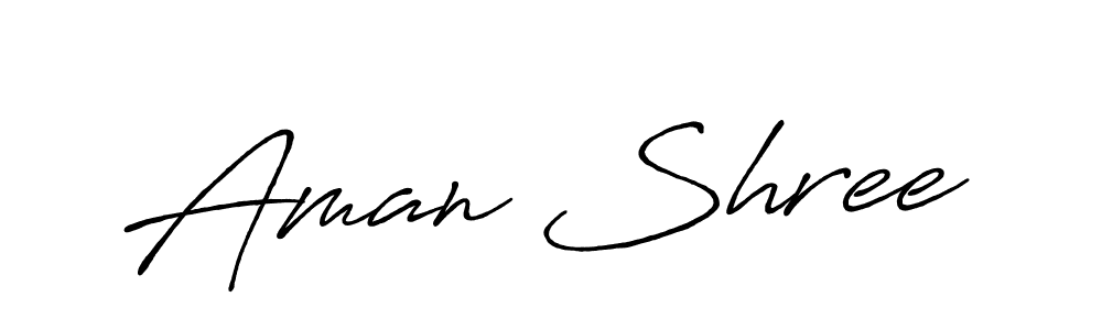 The best way (Antro_Vectra_Bolder) to make a short signature is to pick only two or three words in your name. The name Aman Shree include a total of six letters. For converting this name. Aman Shree signature style 7 images and pictures png