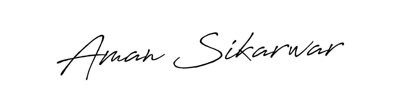 It looks lik you need a new signature style for name Aman Sikarwar. Design unique handwritten (Antro_Vectra_Bolder) signature with our free signature maker in just a few clicks. Aman Sikarwar signature style 7 images and pictures png