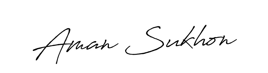 Make a short Aman Sukhon signature style. Manage your documents anywhere anytime using Antro_Vectra_Bolder. Create and add eSignatures, submit forms, share and send files easily. Aman Sukhon signature style 7 images and pictures png