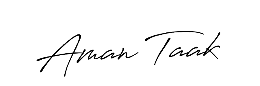 Also we have Aman Taak name is the best signature style. Create professional handwritten signature collection using Antro_Vectra_Bolder autograph style. Aman Taak signature style 7 images and pictures png