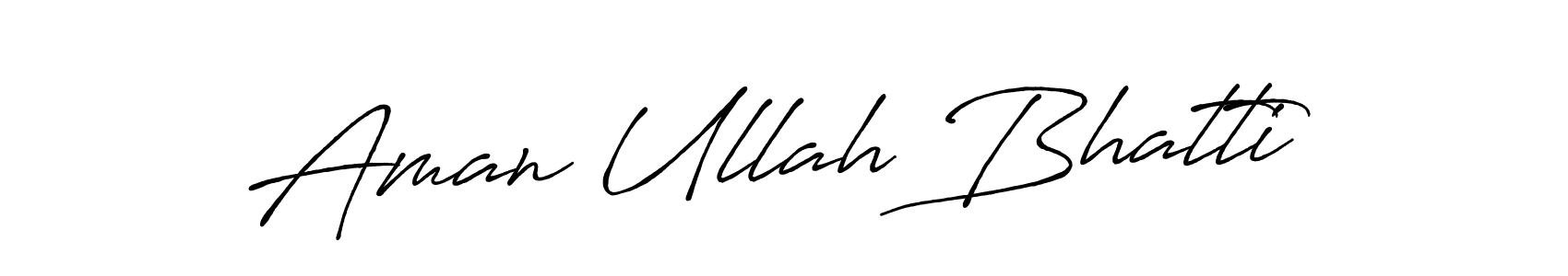 Also we have Aman Ullah Bhatti name is the best signature style. Create professional handwritten signature collection using Antro_Vectra_Bolder autograph style. Aman Ullah Bhatti signature style 7 images and pictures png