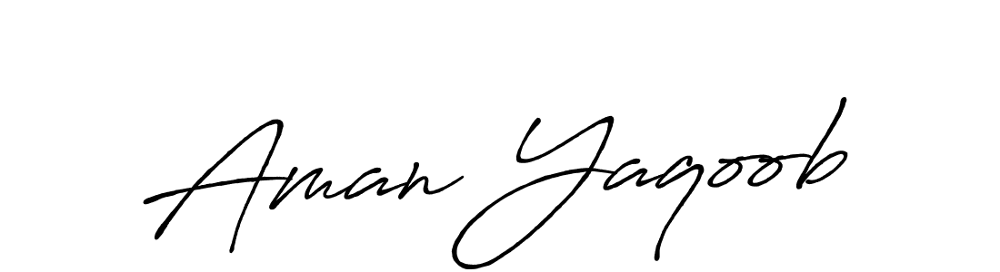 Make a beautiful signature design for name Aman Yaqoob. Use this online signature maker to create a handwritten signature for free. Aman Yaqoob signature style 7 images and pictures png