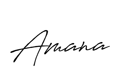 Amana stylish signature style. Best Handwritten Sign (Antro_Vectra_Bolder) for my name. Handwritten Signature Collection Ideas for my name Amana. Amana signature style 7 images and pictures png